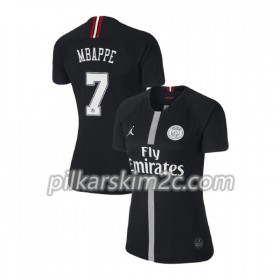 Koszulka Paris Saint-Germain Mbappé 7 Jordan Czarny Kobiet Trzeciej 2018-2019 - Koszulki Piłkarskie